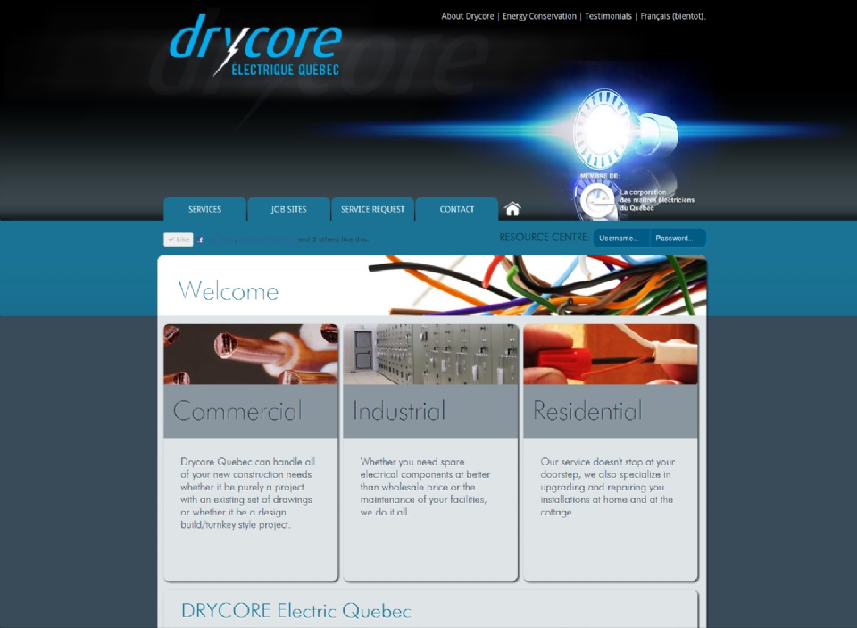 DRYCORE Quebec's site now is live!