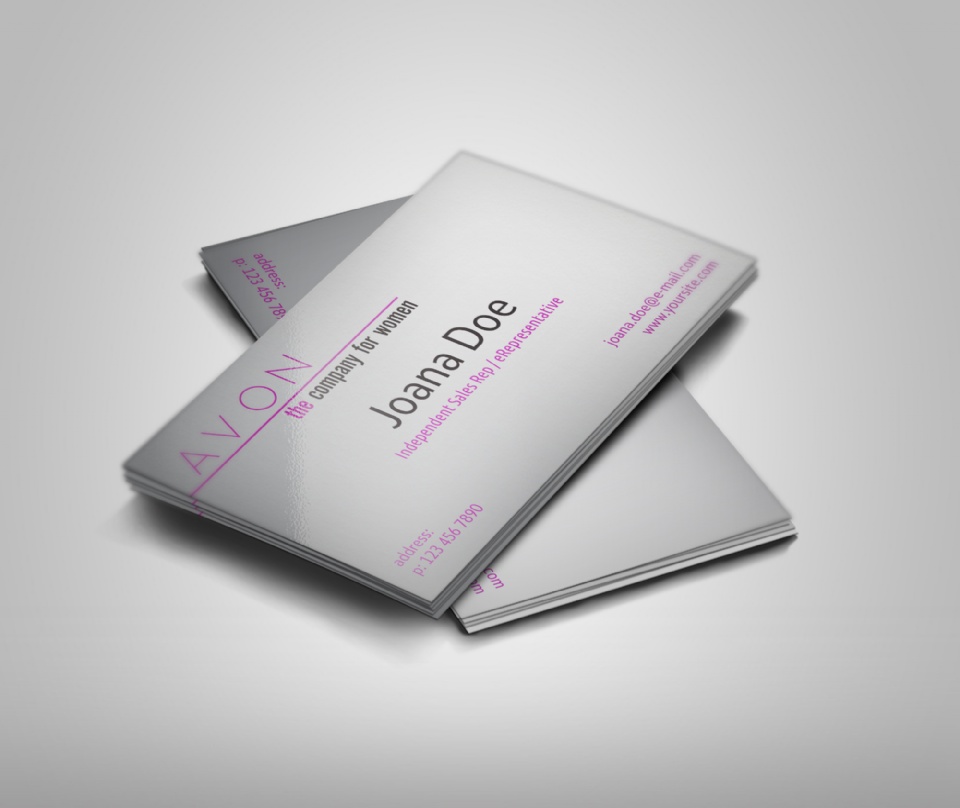 Gloss laminated business cards
